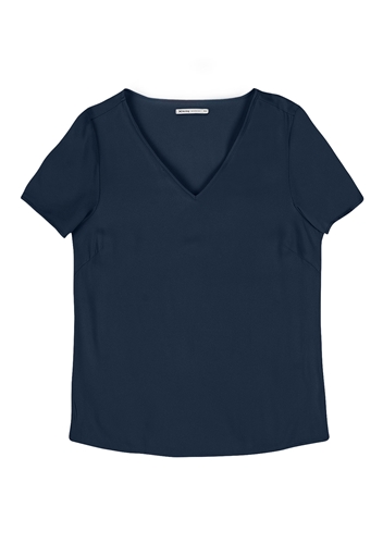 blusa feminina básica manga curta hering